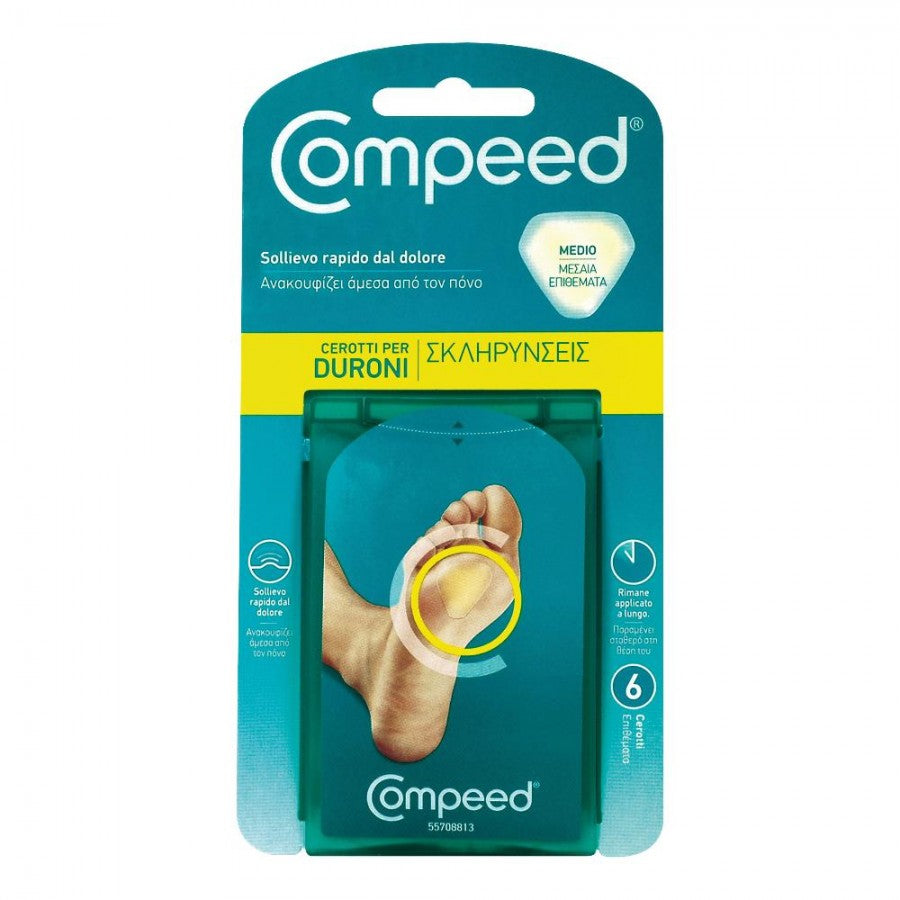 COMPEED CEROTTI MEDI PER DURONI 6 CEROTTI