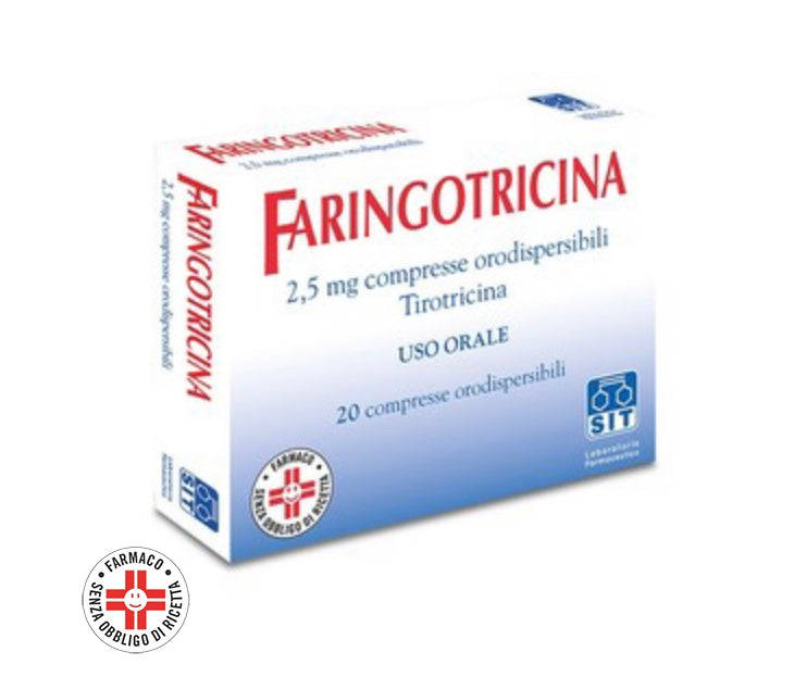 FARINGOTRICINA 2,5 MG 20COMPRESSE ORODISPERSIBILI
