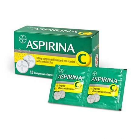 ASPIRINA C 400MG 10 COMPRESSE EFFERVESCENTI