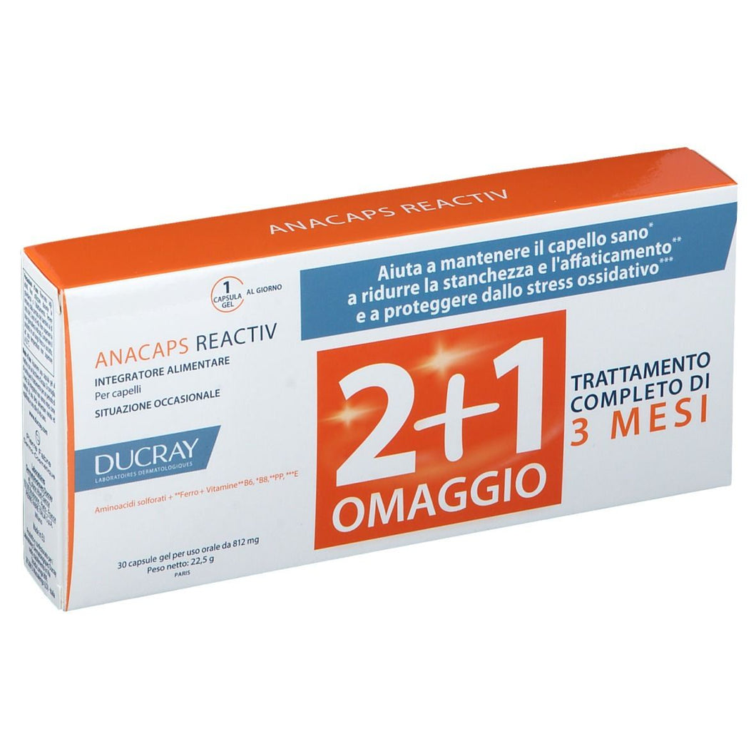 DUCRAY ANACAPS REACTIV  30 CPS 2+1 TRATTAMENTO 3 MESI